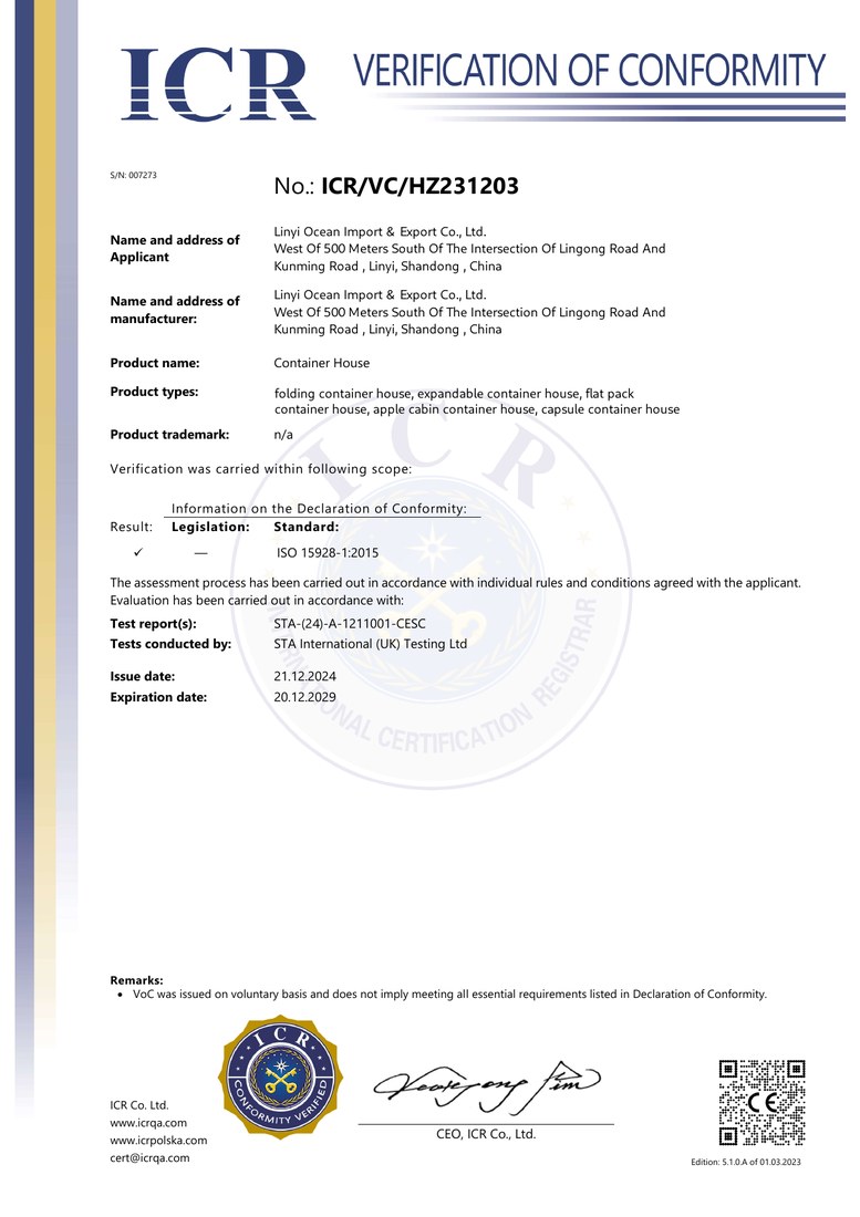 CE Certificate